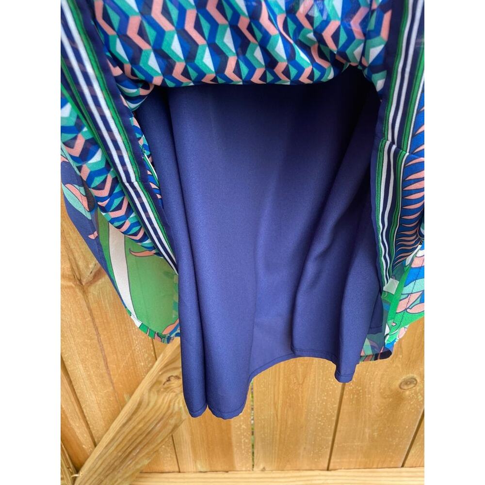 Anthropologie Maeve Layered Silk Laurel Scarf Silk Dress - Size L - Picture 6 of 9